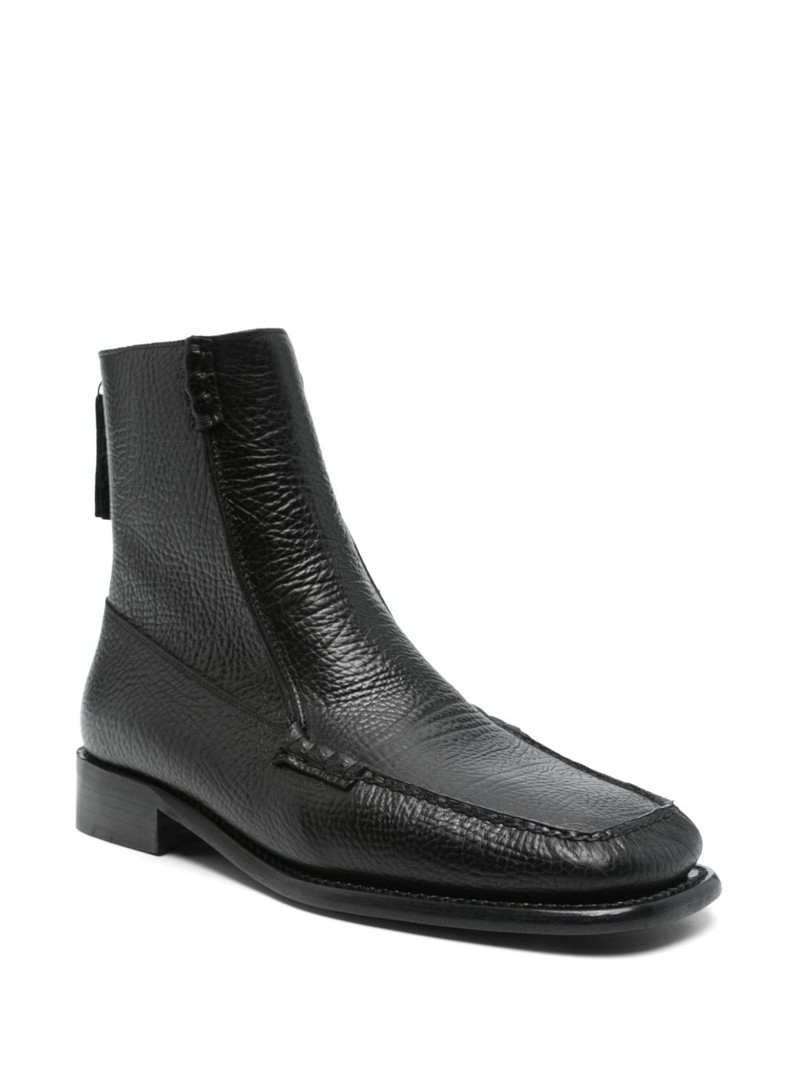 HEREU leather Chelsea boots outlook