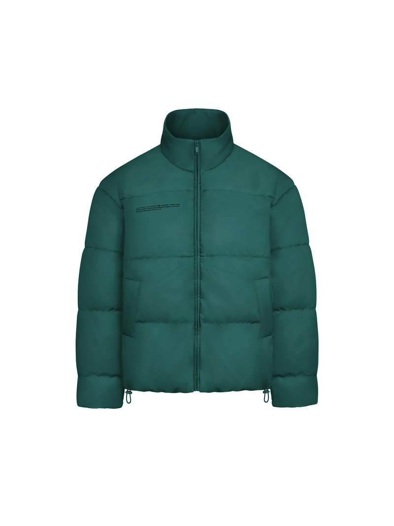 PANGAIA Womens FLWRDWN™ Bomber Jacket - Foliage Green outlook