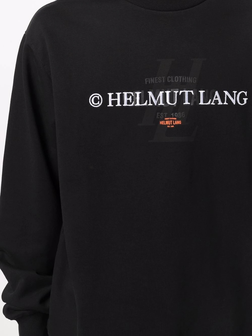 logo-print crew neck sweatshirt - 5