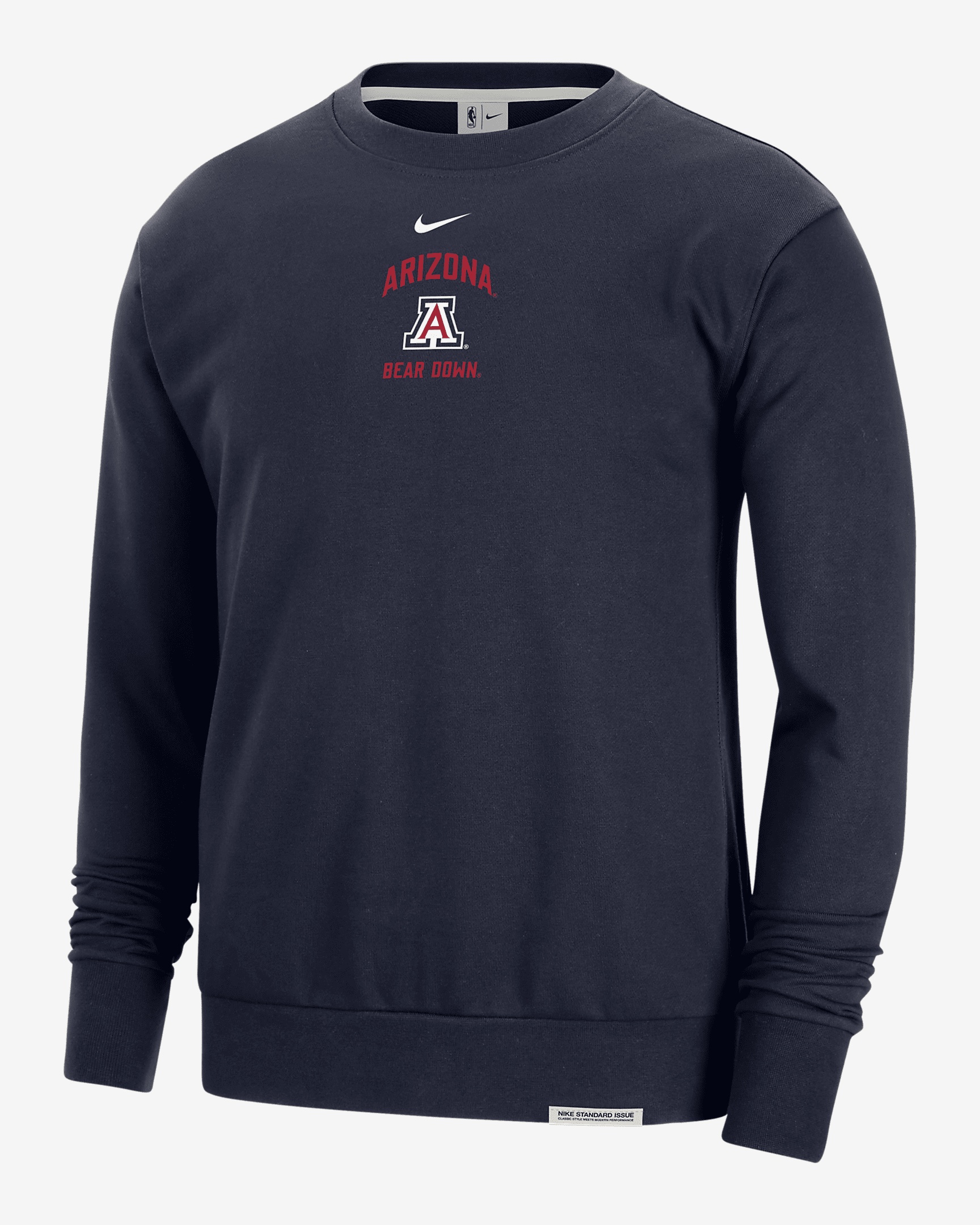 Arizona Standard Issue Nike Men's College Fleece Crew-Neck Sweatshirt - 1