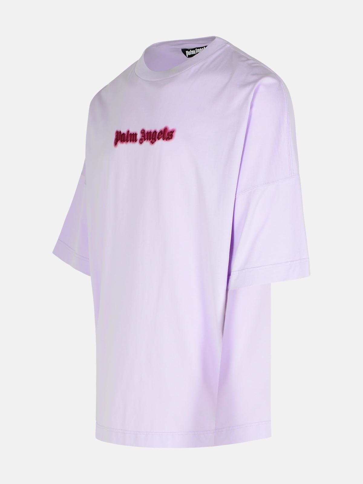 'NEON' LILAC COTTON T-SHIRT - 2
