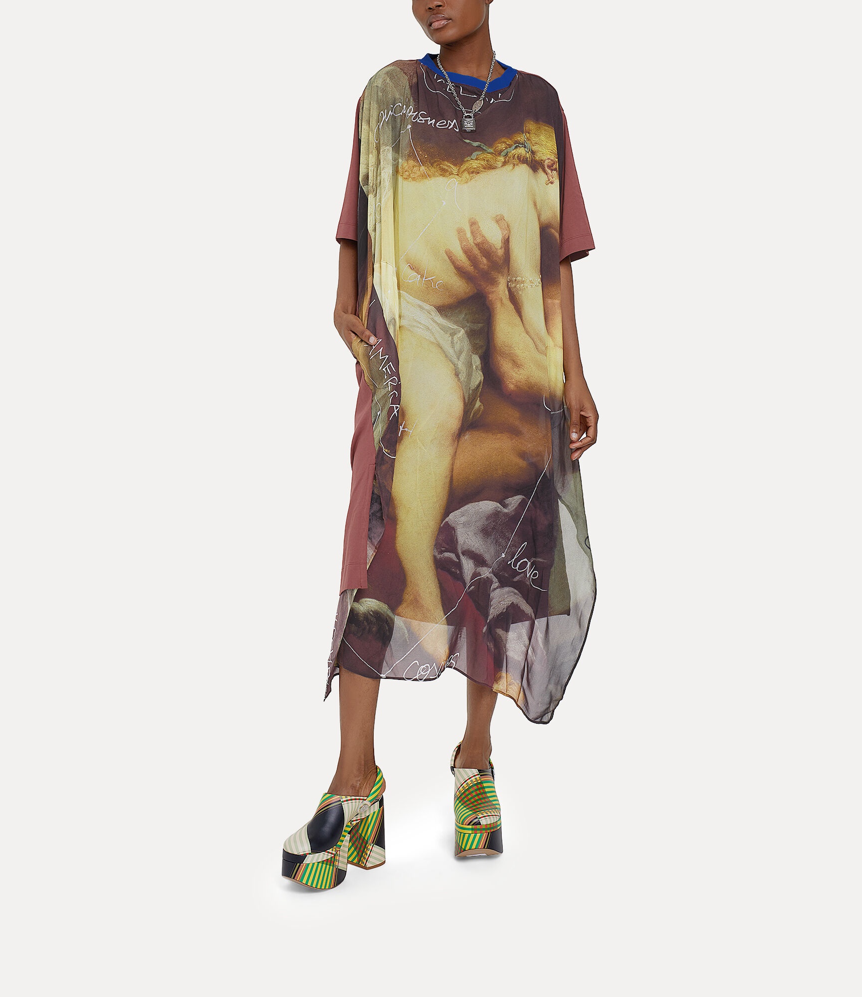 【Vivienne Westwood】新作 Kissesプリントワンピース Vivienne Westwood KISS SWING DRESS | REVERSIBLE
