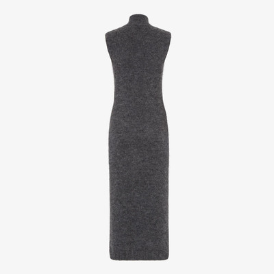 FENDI Gray mohair and cashmere dress outlook