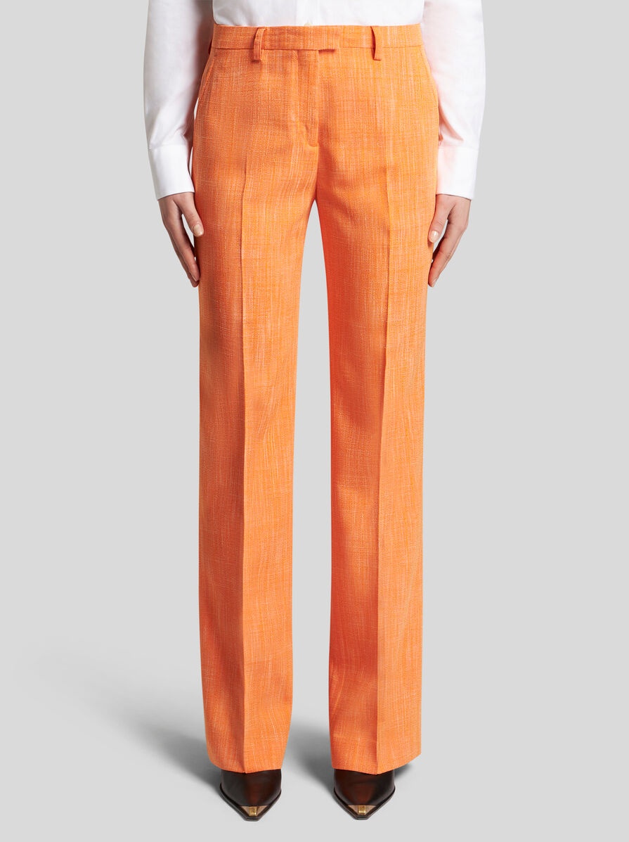 SLUB FABRIC TROUSERS - 2