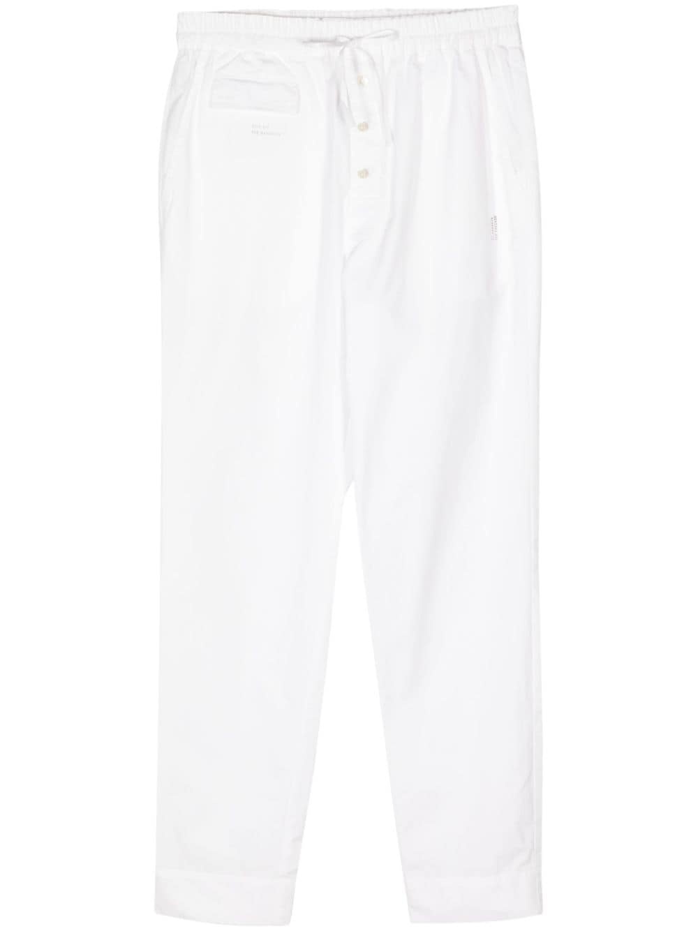 panelled cotton track pants - 1