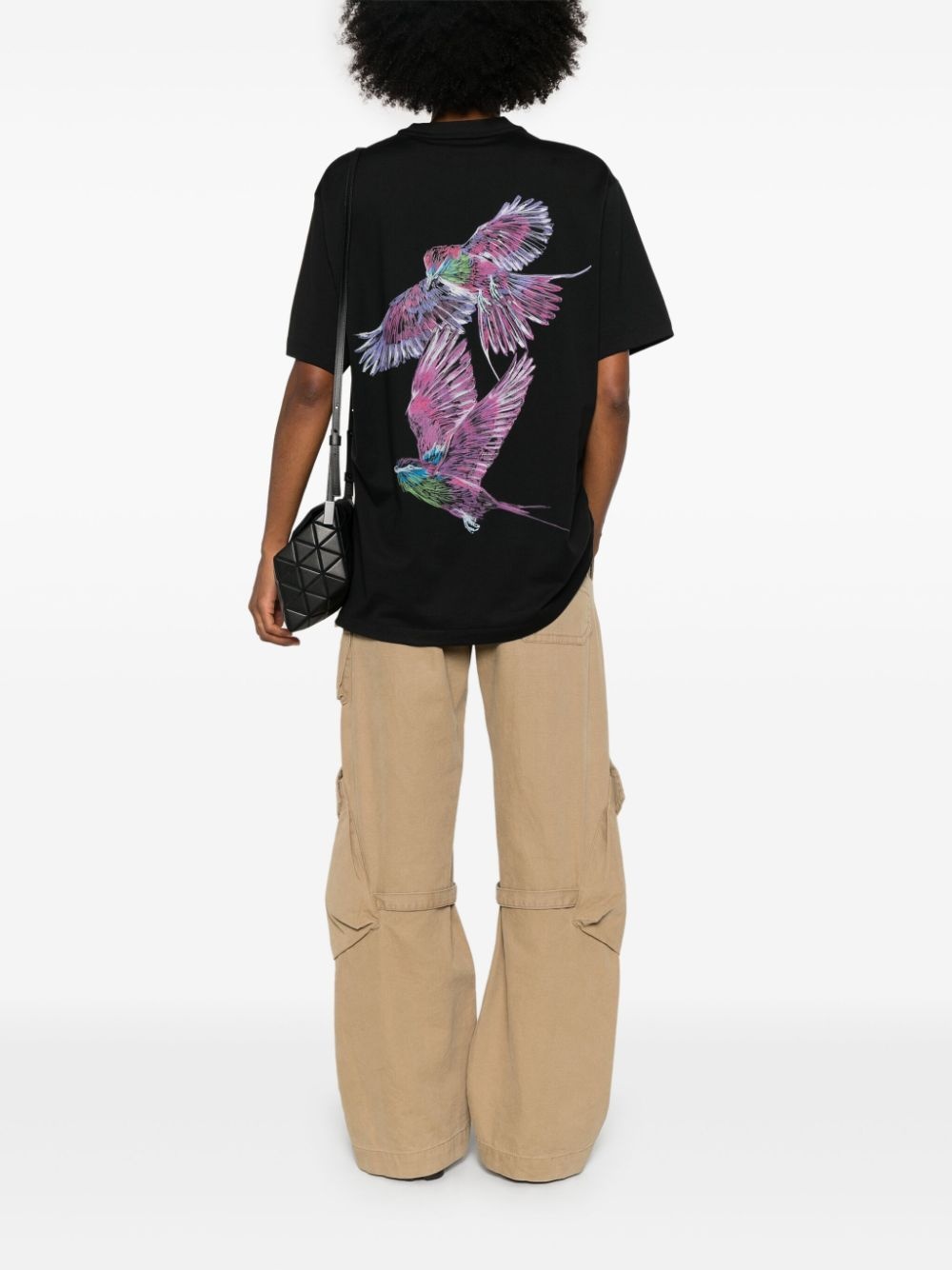 bird-print T-shirt - 2