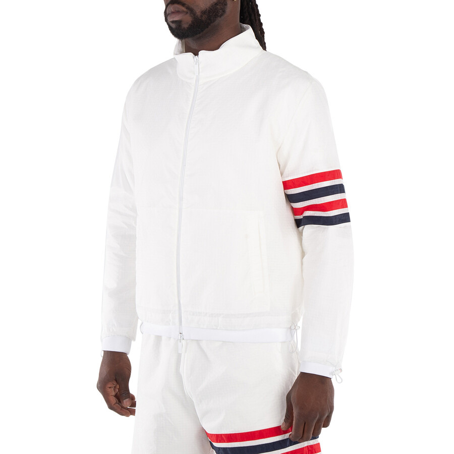 Thom Browne Men's Ultralight Ripstop 4-Bar Funnel Neck Jacket - 2
