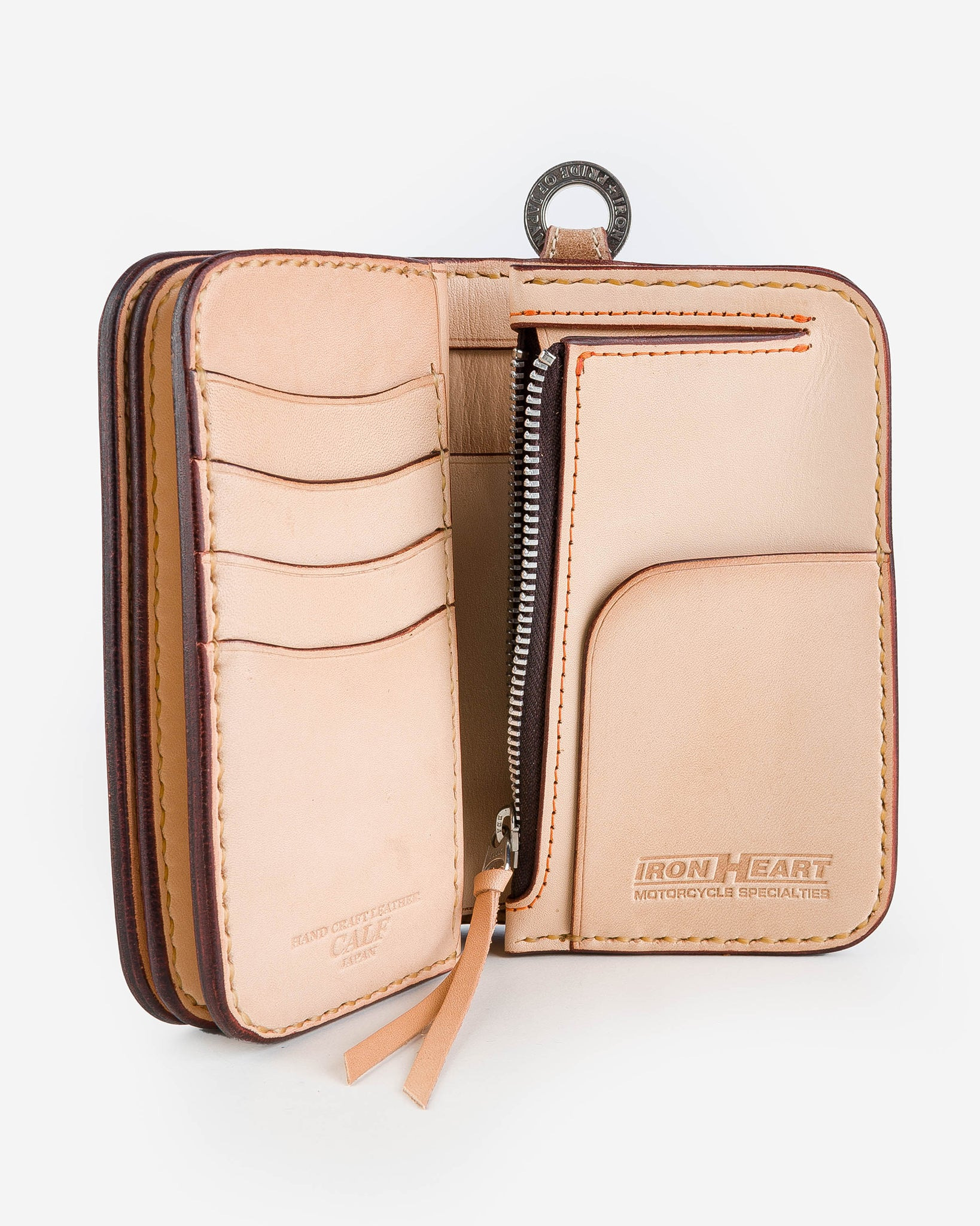 IHG-02-NAT Medium Shell Cordovan Wallet - Natural - 6