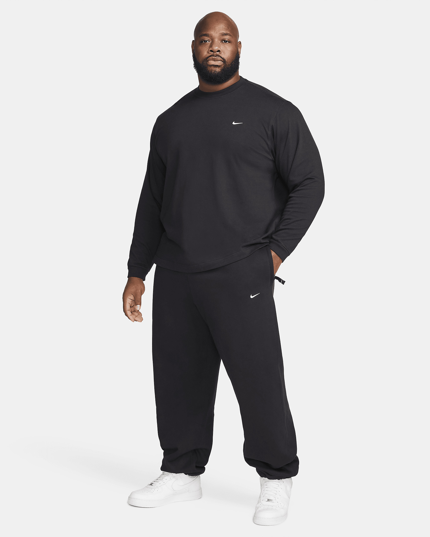 Nike Solo Swoosh Men's Open-Hem Fleece Pants - 12