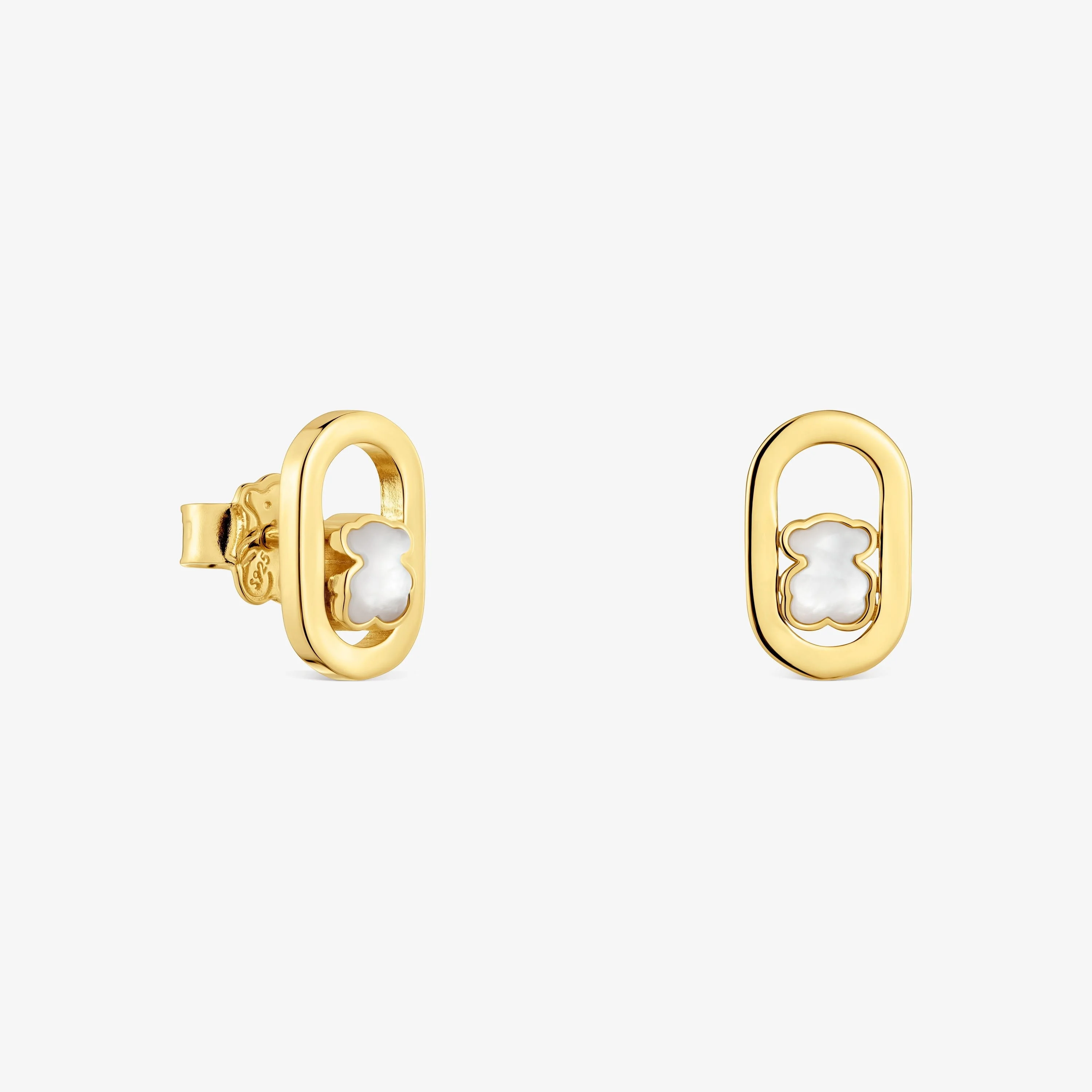 Earrings with 18K gold vermeil and mother-of-pearl TOUS Camille - 1