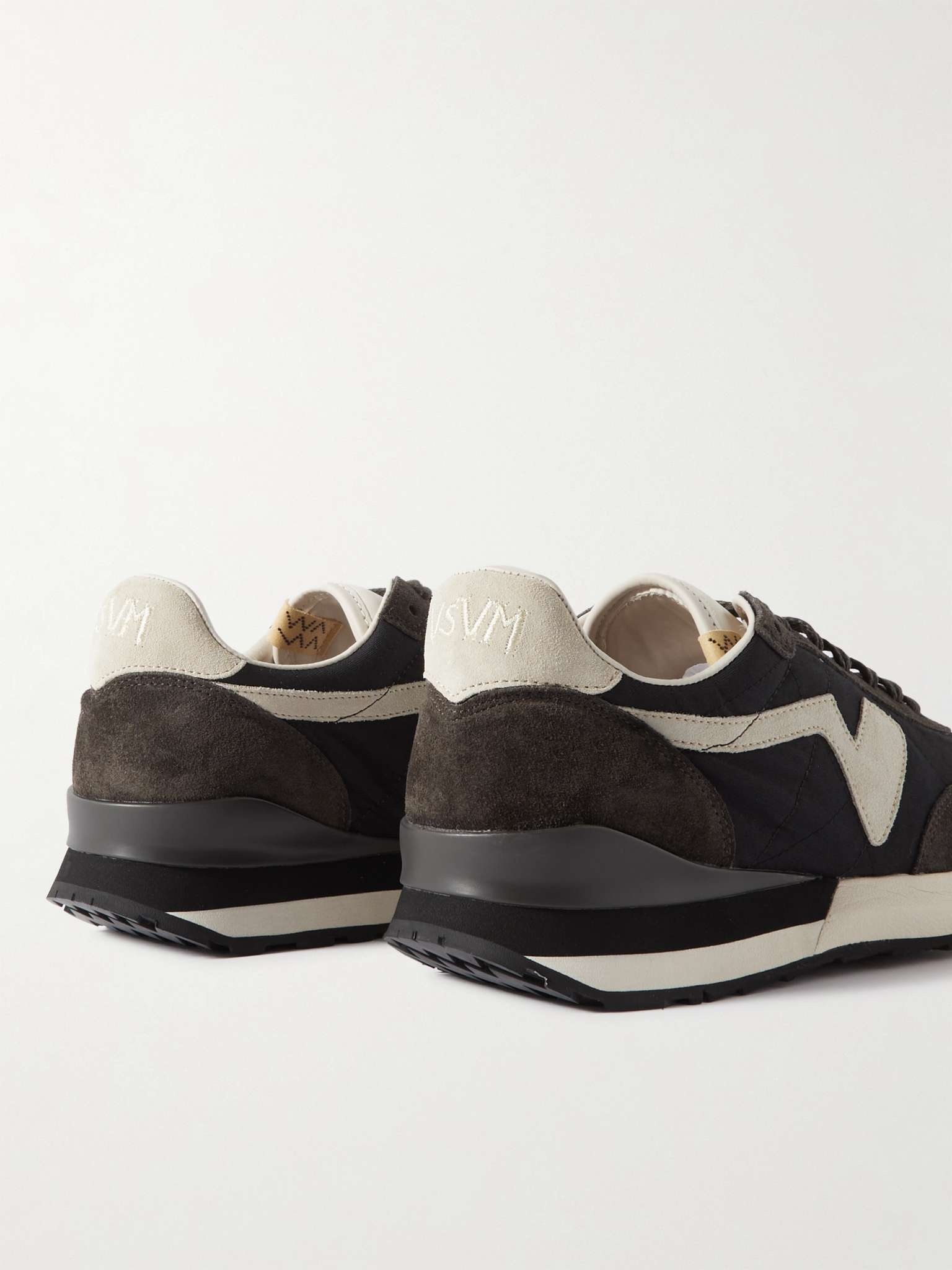 FKT Runner Suede and Leather-Trimmed Nylon-Blend Sneakers - 5