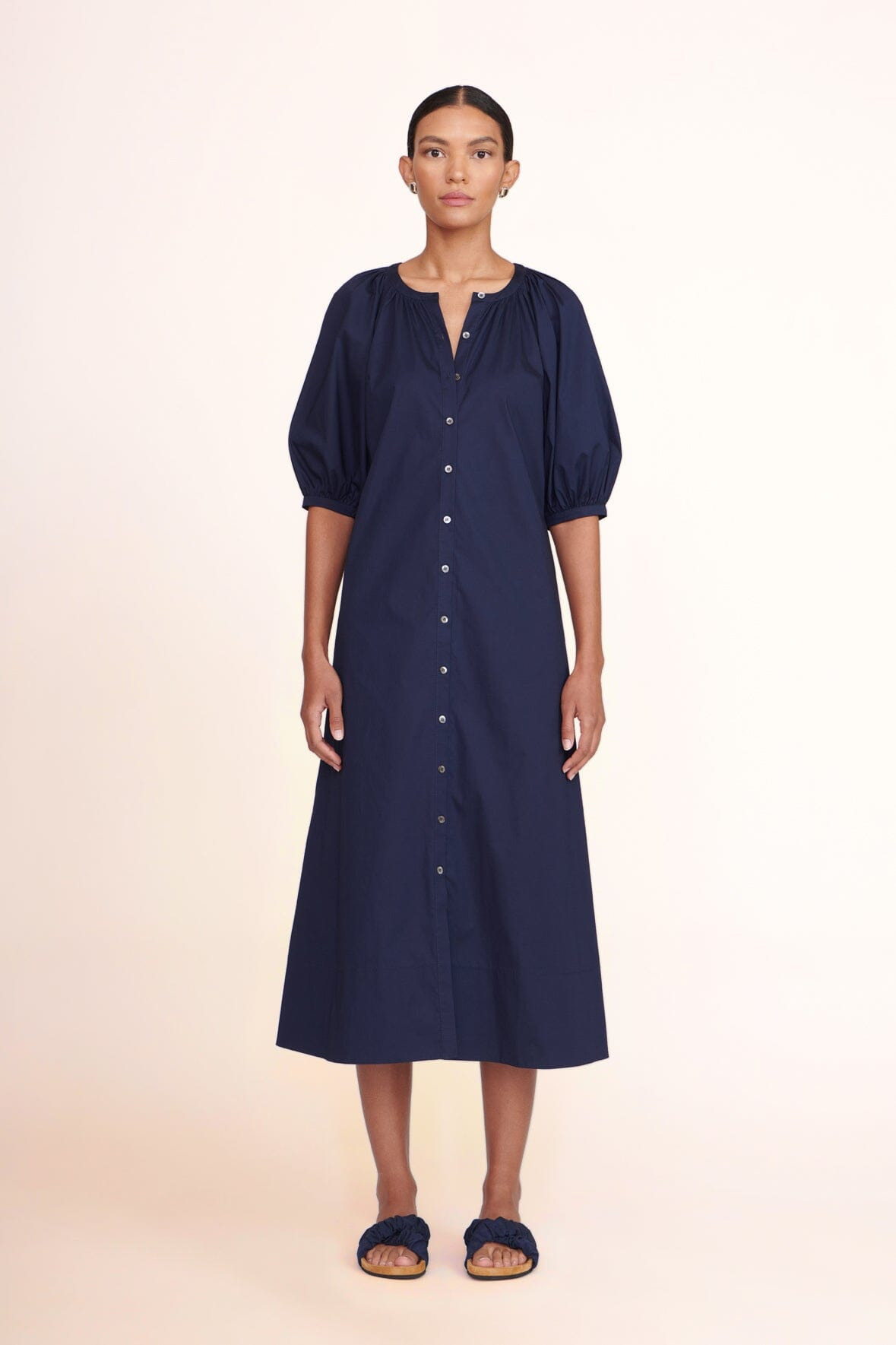 STAUD VINCENT DRESS NAVY - 2