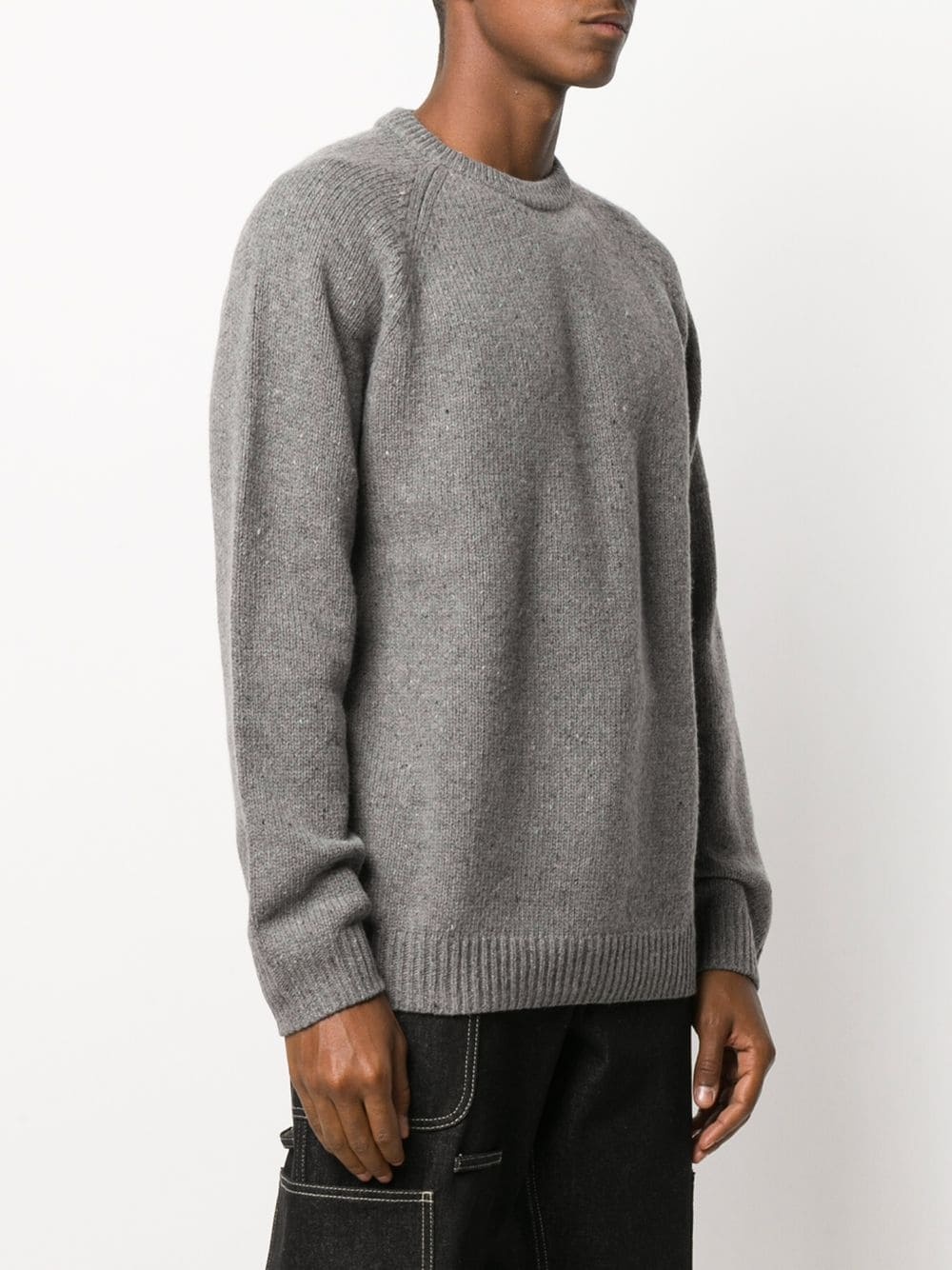 grey wool jumper - 3