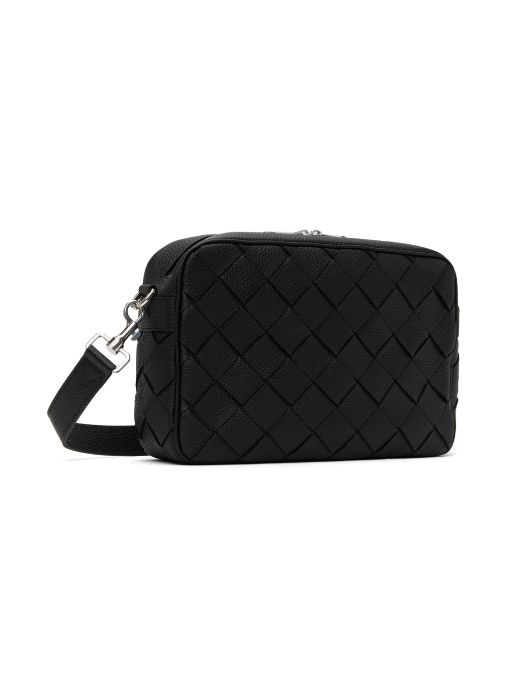 Black Medium Intrecciato Camera Bag - 3