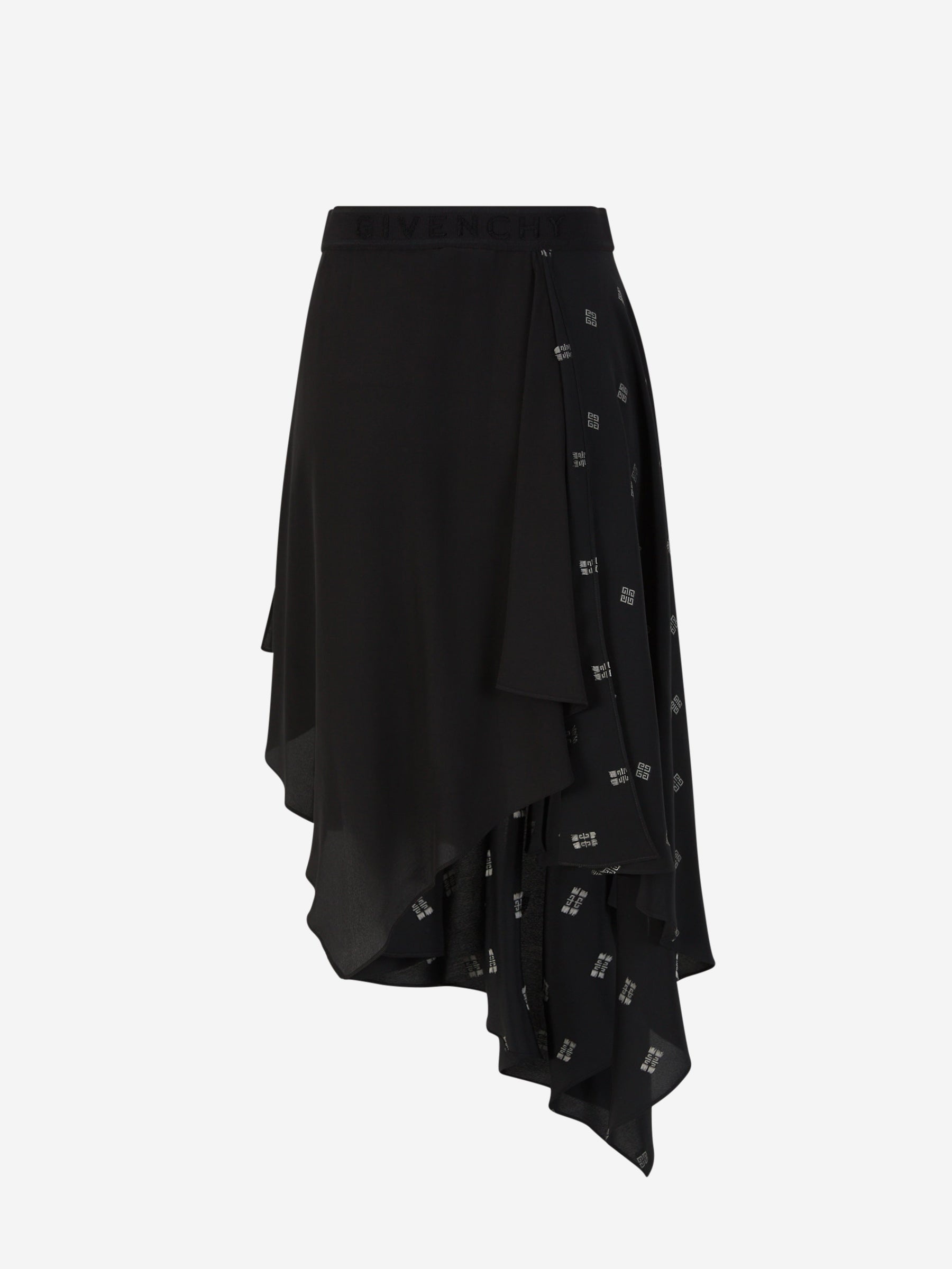 SILK MIDI SKIRT - 3