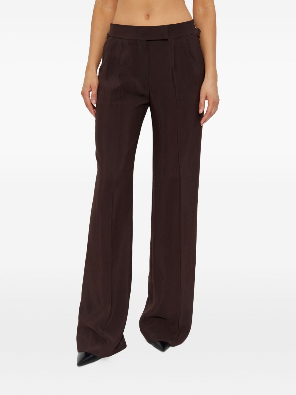 pleated wide-leg trousers - 3