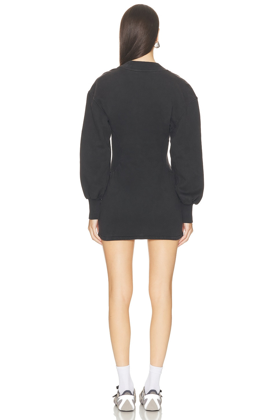 Fleece Long Sleeve Mini Dress - 3