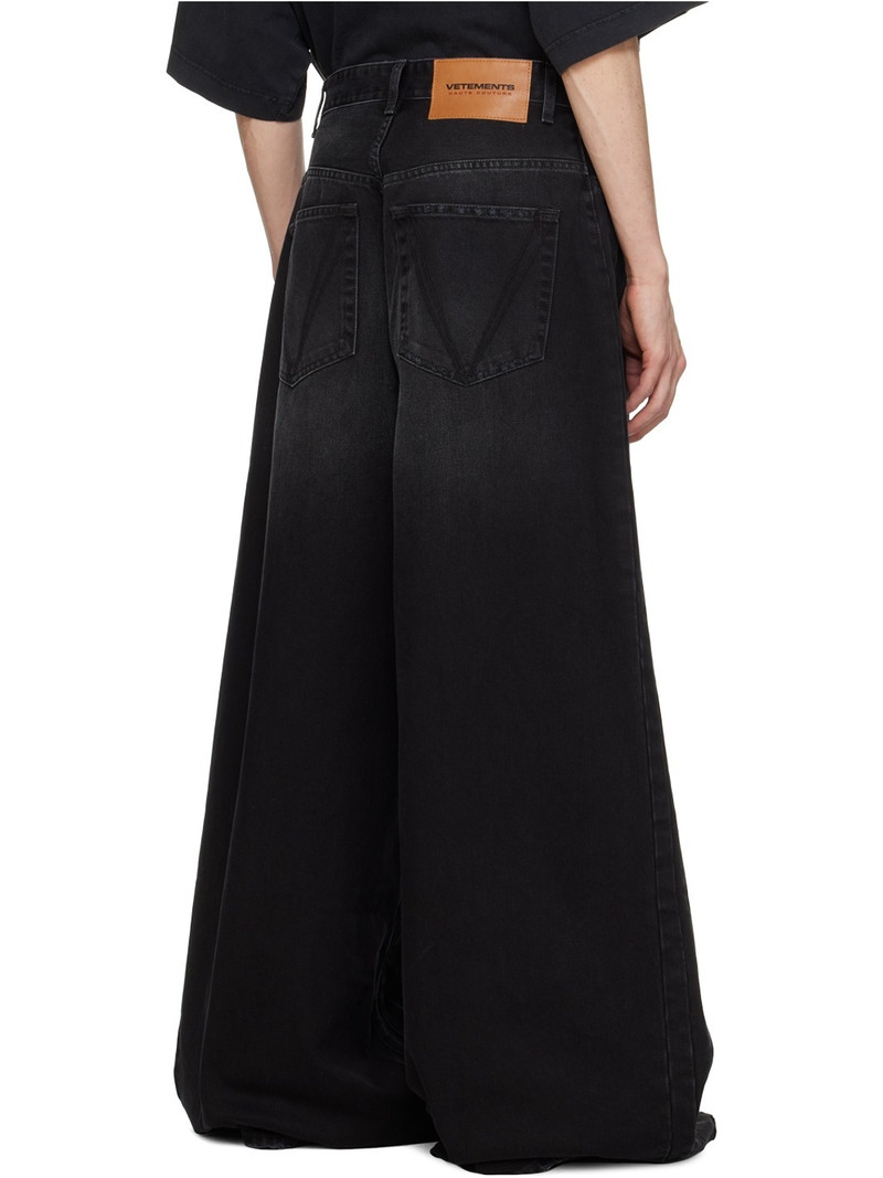 Black Big Shape Jeans 3