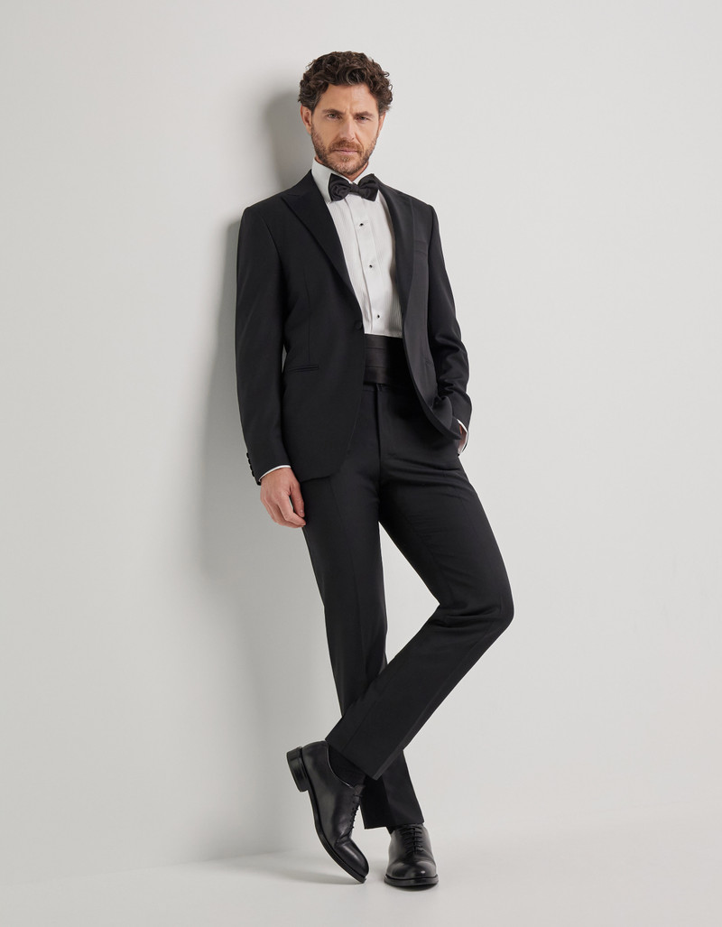 Canali BLACK WOOL TUXEDO WITH PEAK LAPELS outlook