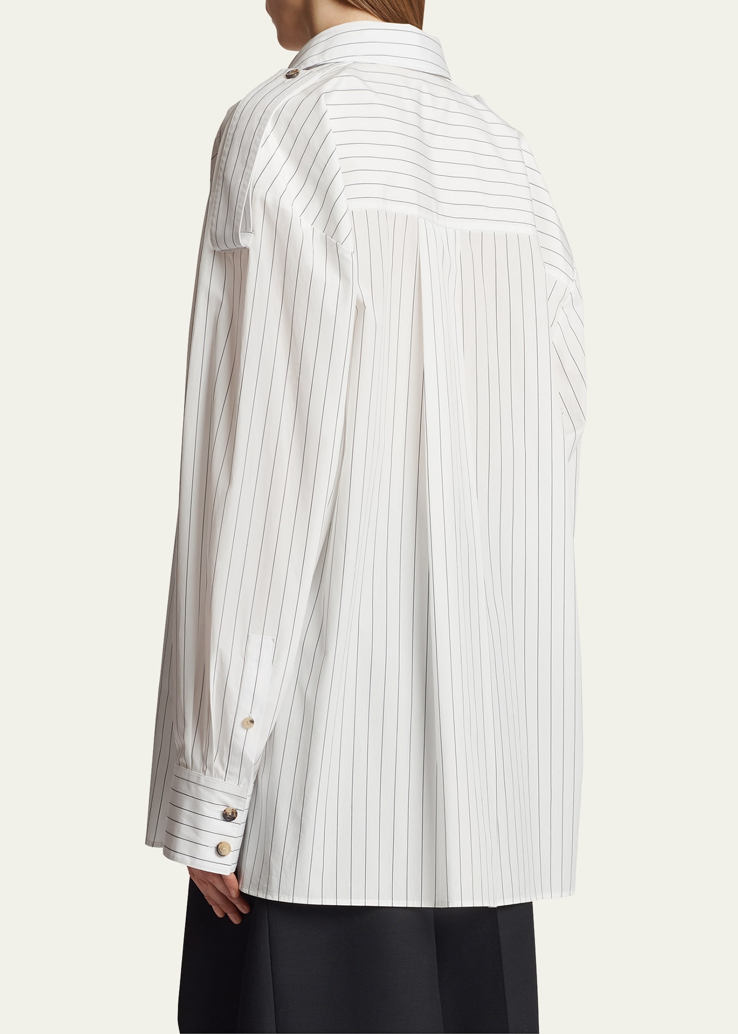 Tamal Stripe Oversized Button Down Top - 3