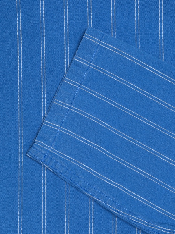 Kicki Striped Workwear Jacket Blue/Offwhite - 5
