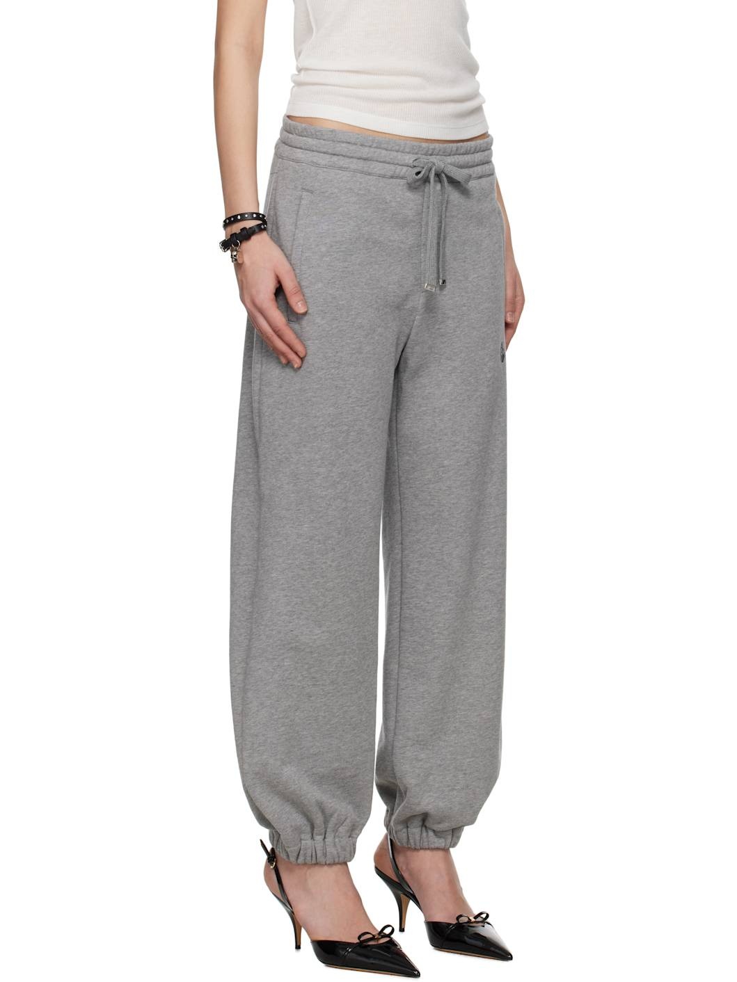 Gray 'McQueen' Logo Tracksuit Lounge Pants - 2