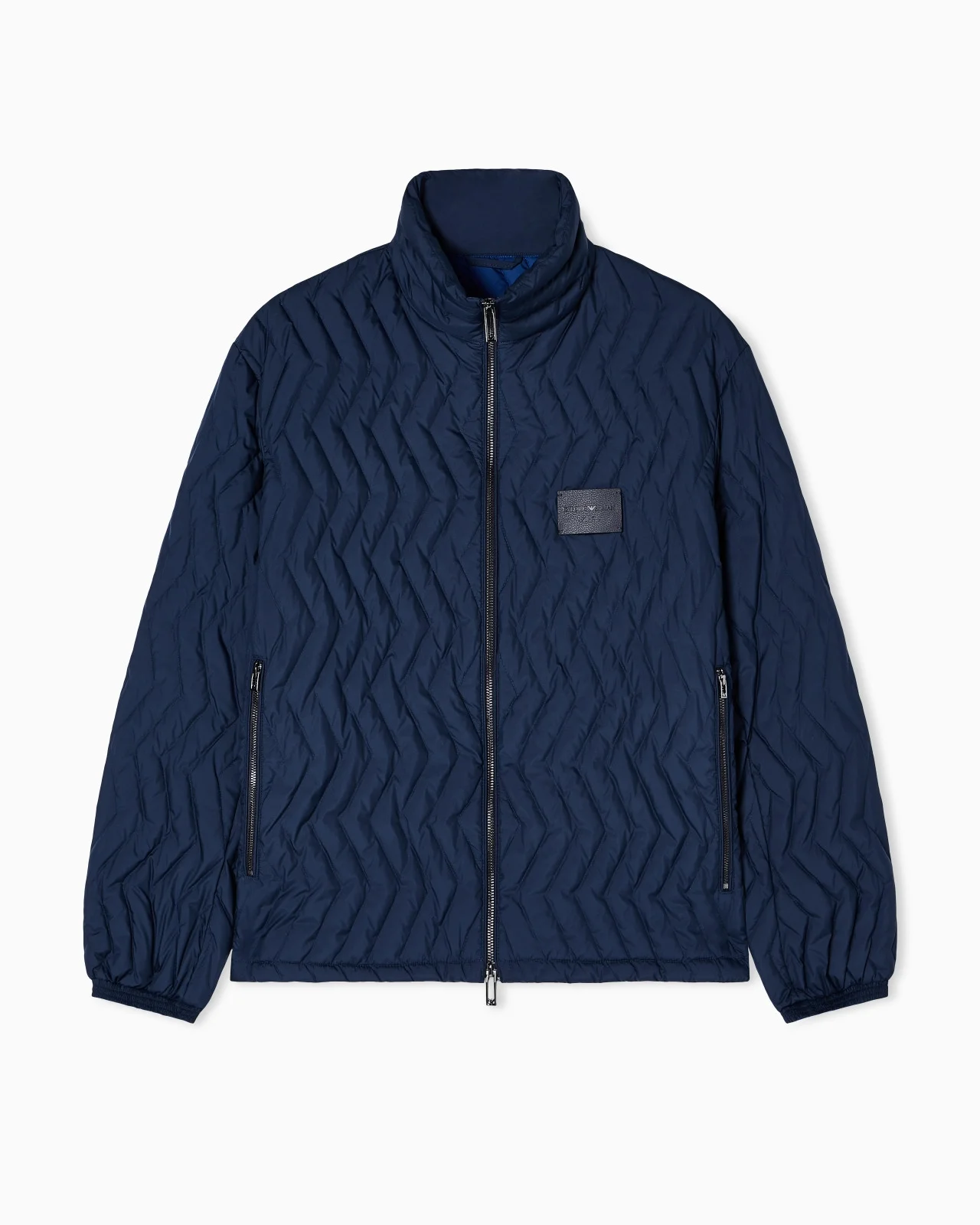 FULL-ZIP DOWN JACKET IN CHEVRON QUILTED RIPSTOP NYLON - 1