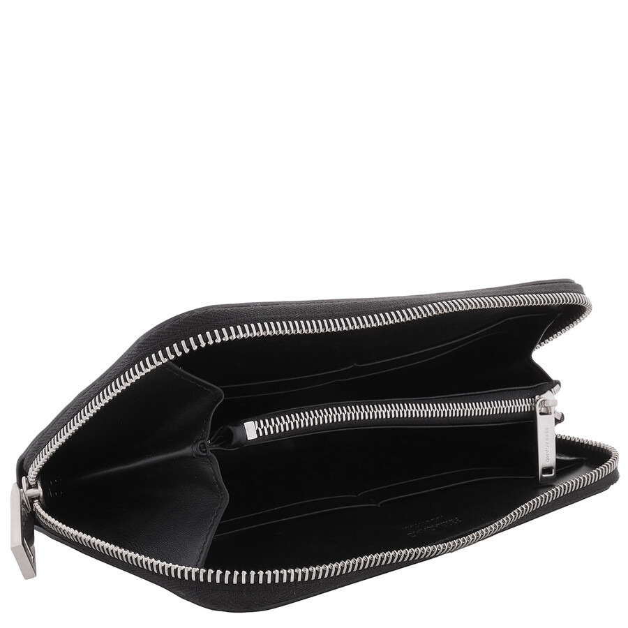 Salvatore Ferragamo Men's Embossed Long Leather Wallet - 5