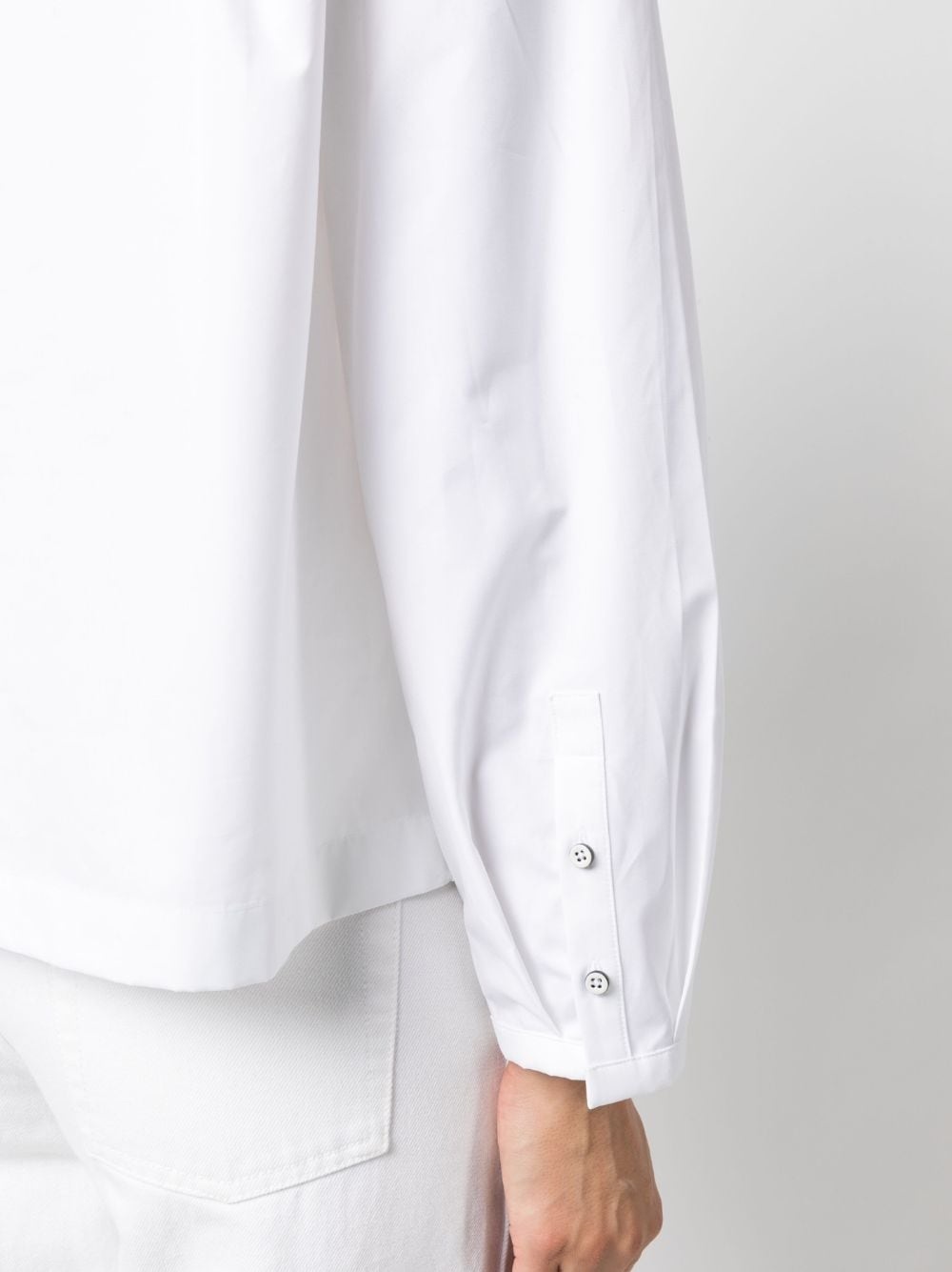 long-sleeved cotton blouse - 5