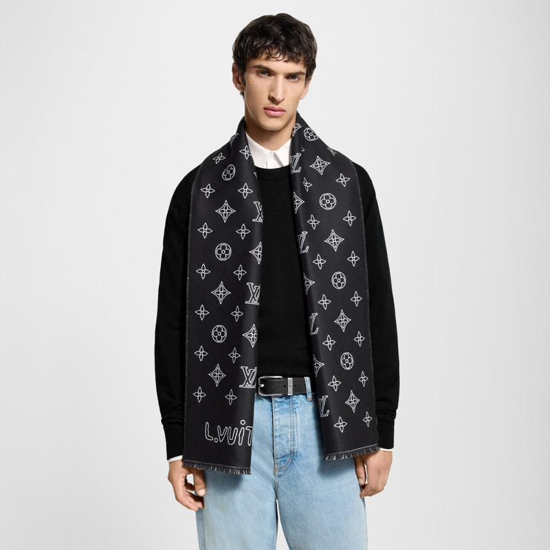 Monogram Blast Scarf 4