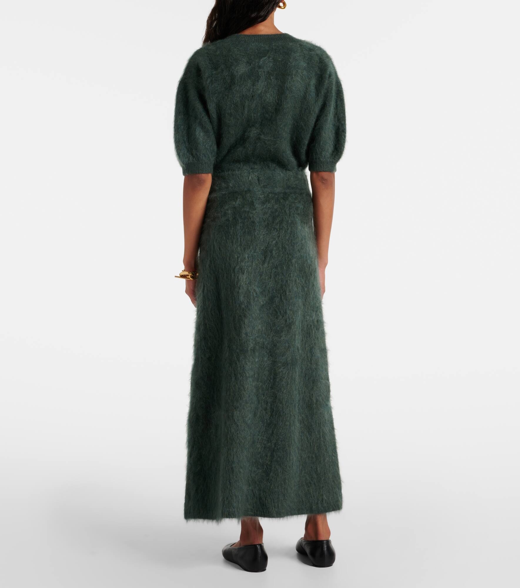 Asta knitted cashmere midi skirt - 3