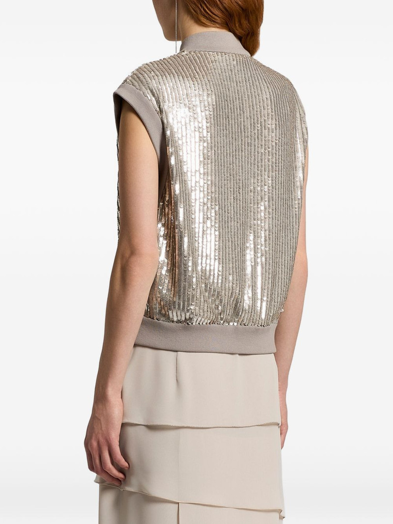 sequin sleveeless jacket 3