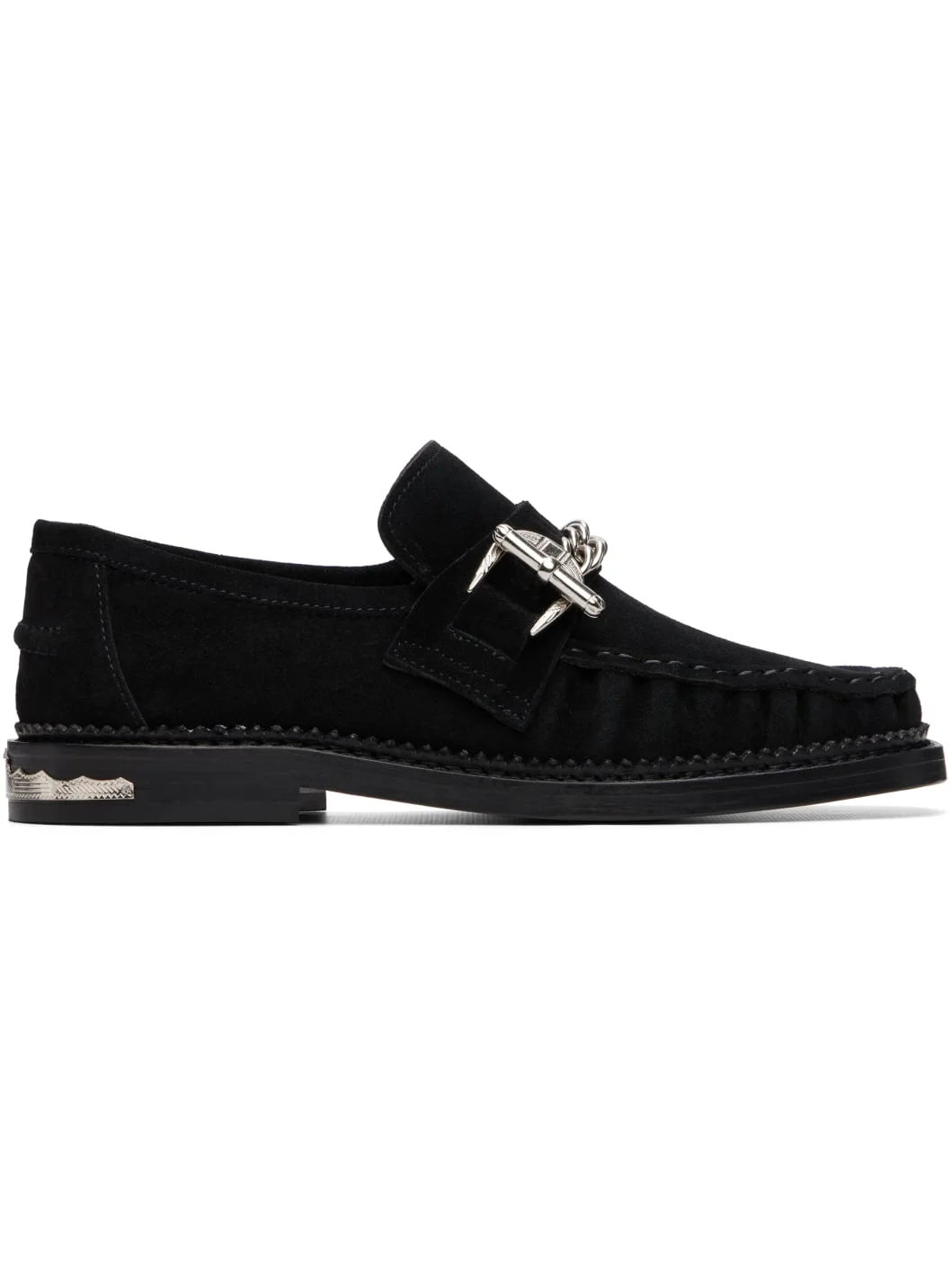 Black Suede Loafers - 1