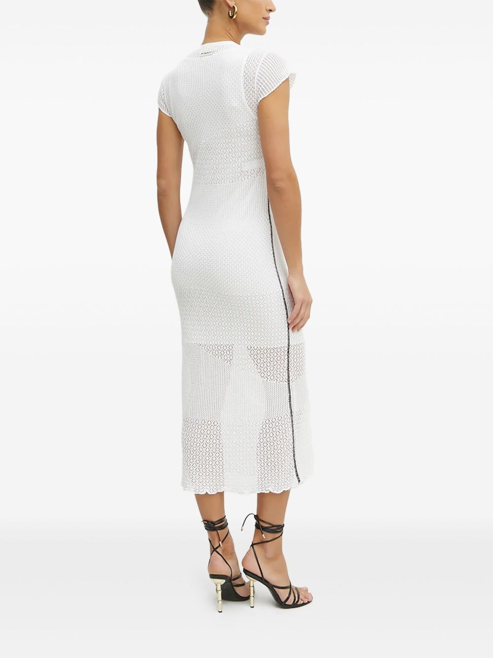 open-knit midi dress - 2