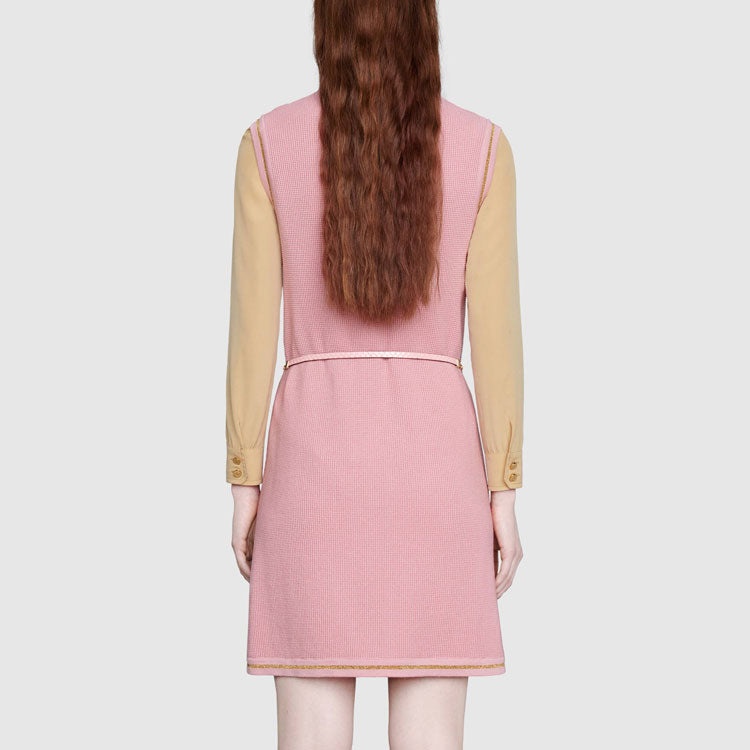 (WMNS) Gucci Boundless Overture Series GG Sleeveless Dress Pink 658350-XKBVO-6167 - 3