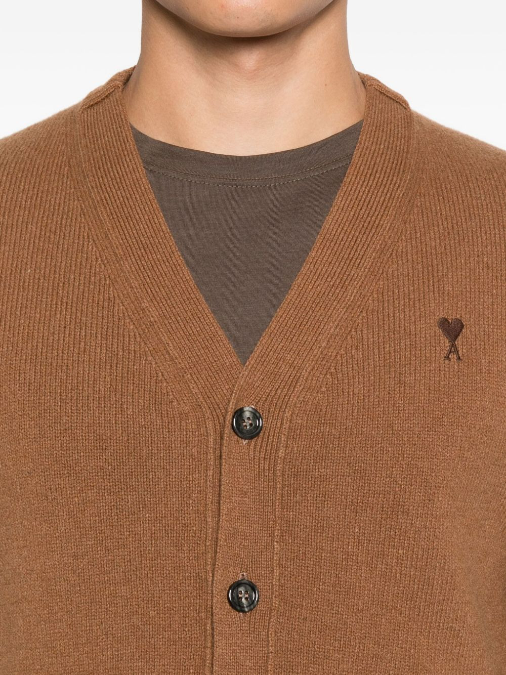 V-neck button cardigan - 5