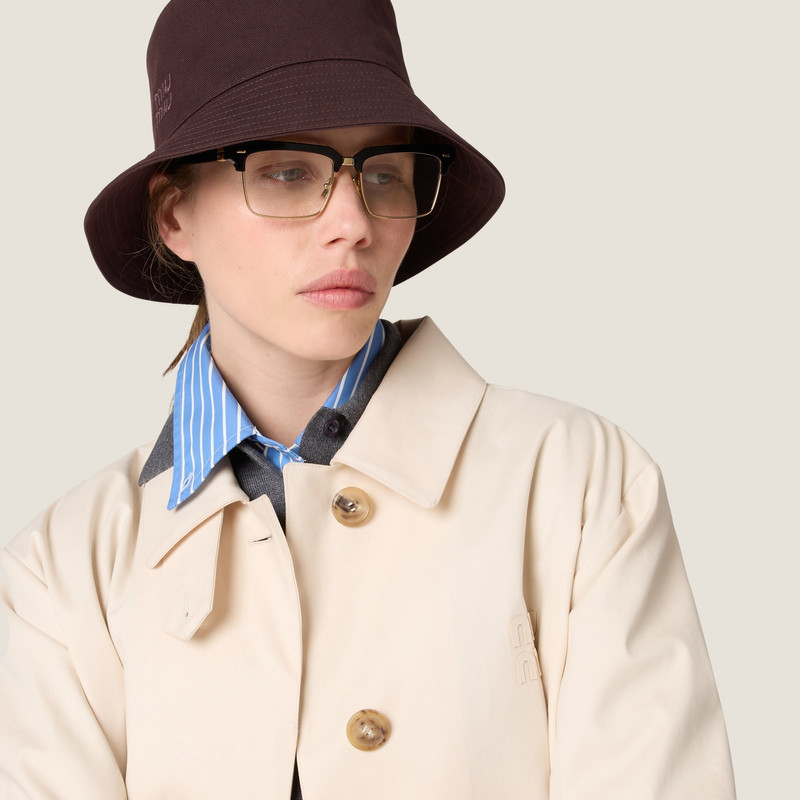 Miu Miu Gabardine bucket hat outlook