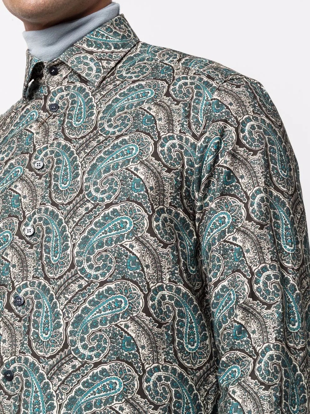 paisley-print long-sleeve shirt - 5