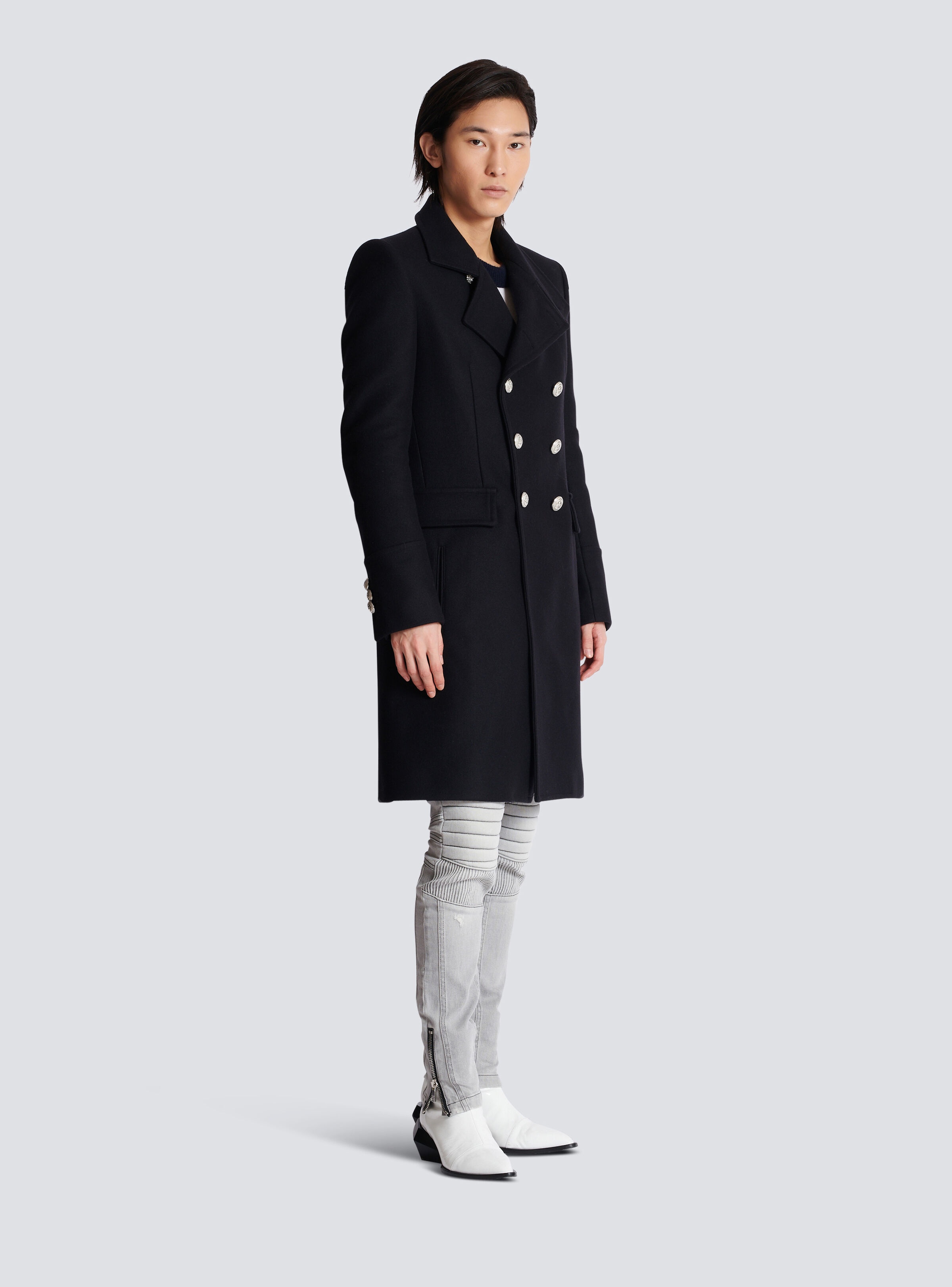 Virgin wool officer's coat - 3