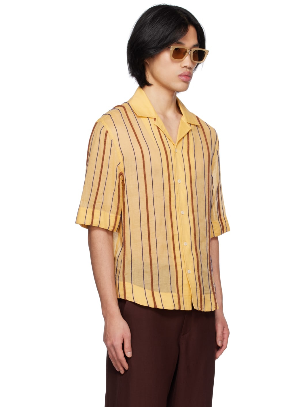 Yellow Le Raphia 'La Chemise Palha' Shirt - 2