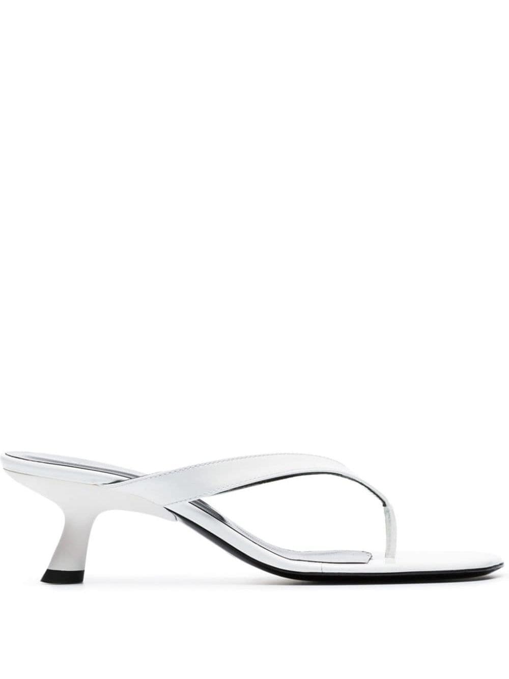white Beep 45 thong sandals - 1