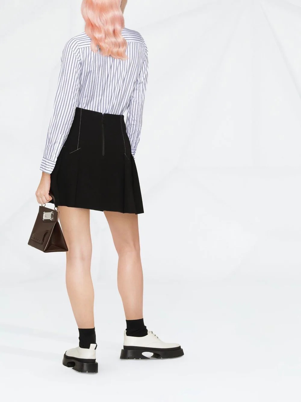 heart logo striped shirt - 4