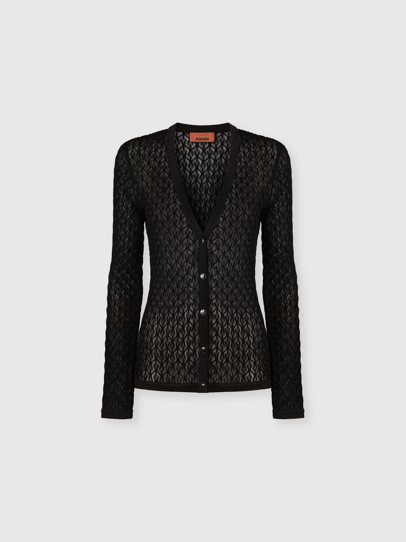 Slim v-neck cardigan in lace 1