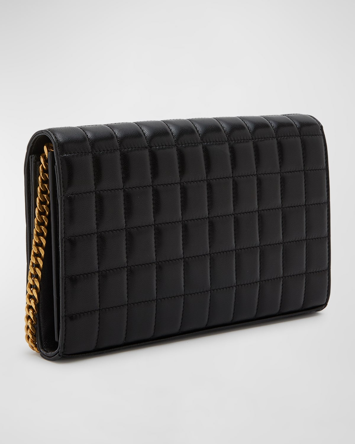 Cassandre YSL Wallet on Chain in Quilted Smooth Leather - 6