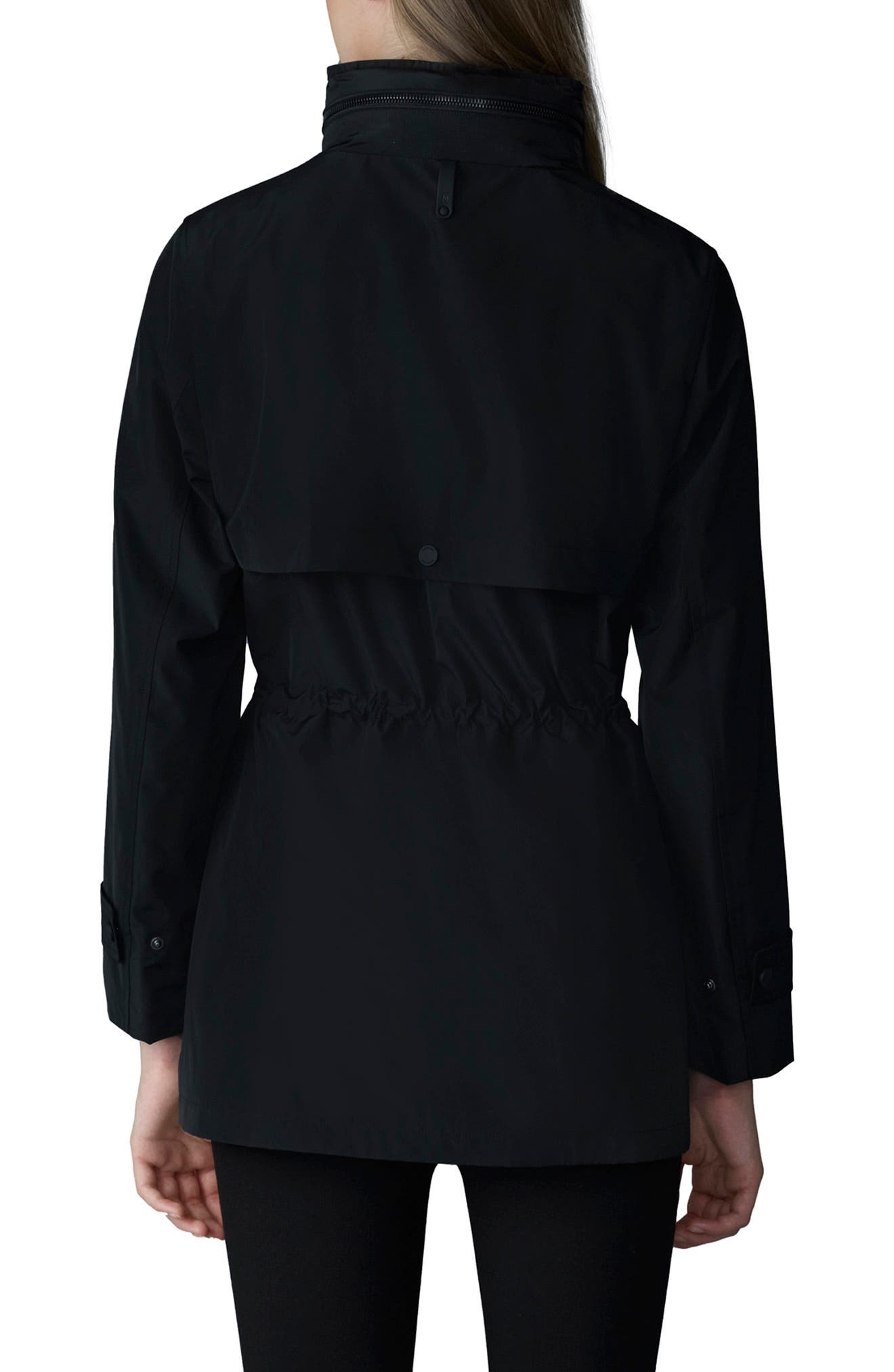 Mackage Keryn Hooded Rain Jacket in Black at Nordstrom - 2