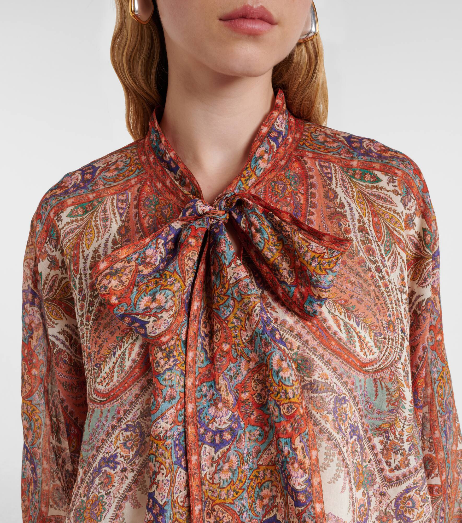 Rhiannon bow-detail paisley blouse - 4