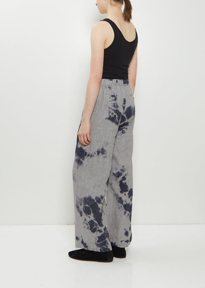 SUZUSAN Linen Wool Drawstring Wide Pants outlook