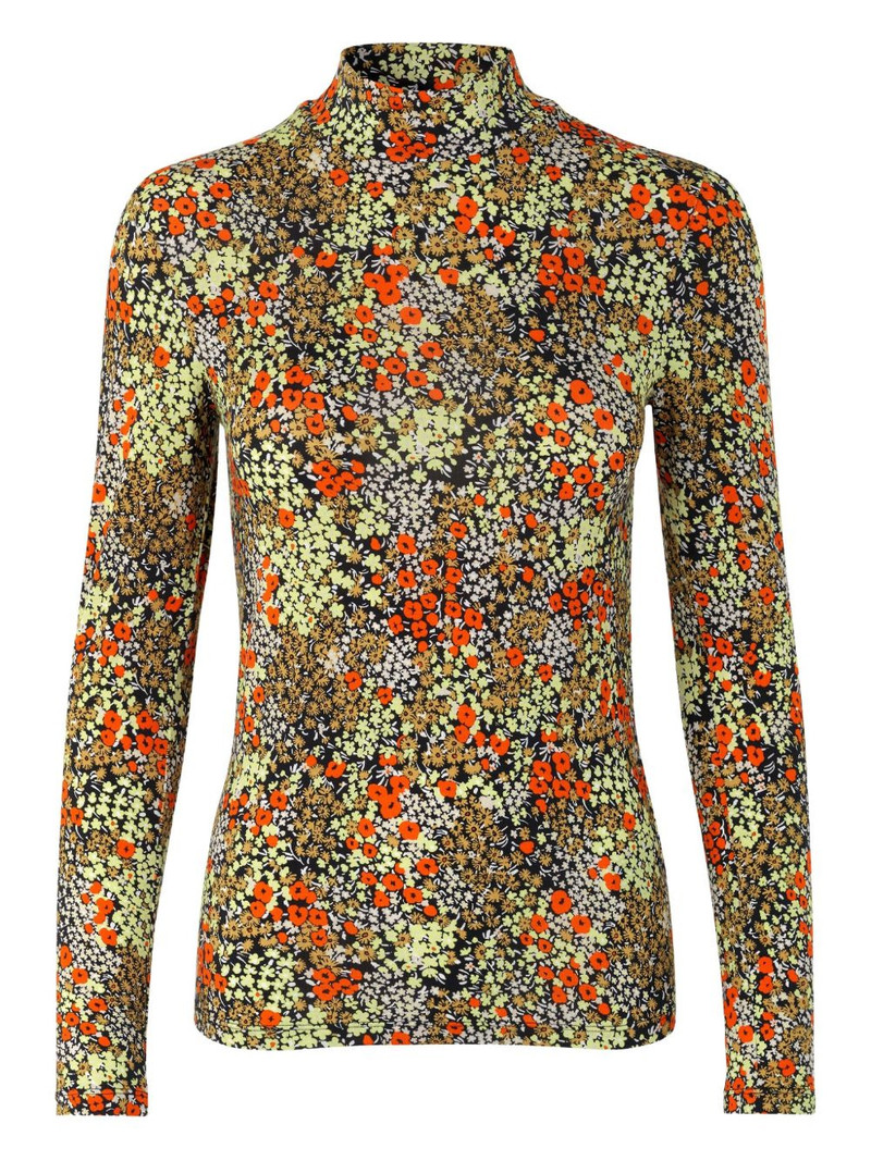 floral-print turtleneck top 1