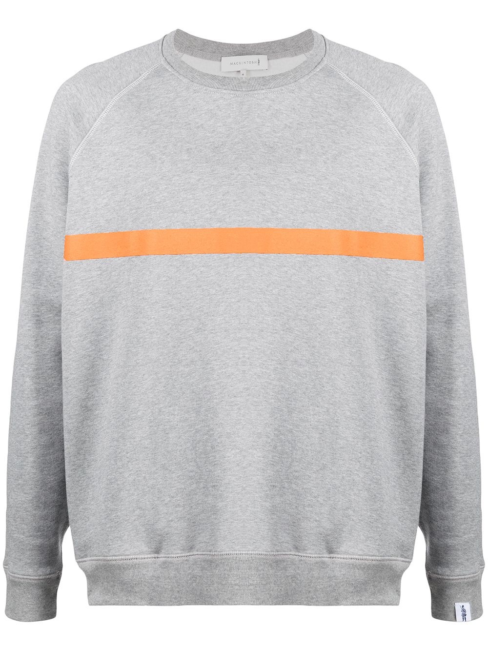 horizontal-stripe crew-neck sweatshirt - 1