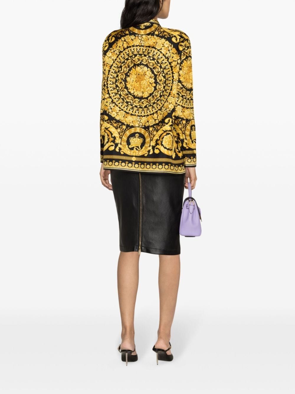 Heritage Barocco-print silk shirt - 4